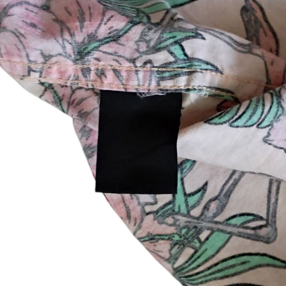 Massive Shirt Hawaiian Flamingo Cotton Short Sleeve Button Down XL - Picture 9 of 9